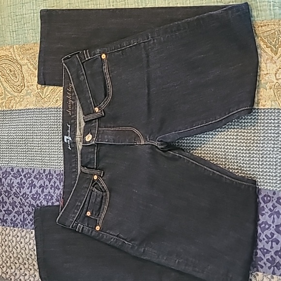 7 for All Mankind Dark Wash Jeans - Picture 1 of 6